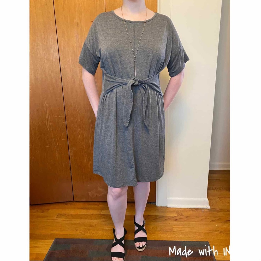 Twist-tie dress